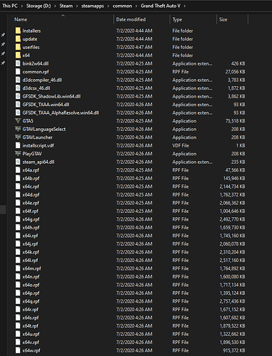 GTA V folder