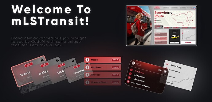 CodeM mLSTransit ( Advanced Bus Job ) ESX QB thumbnail 3