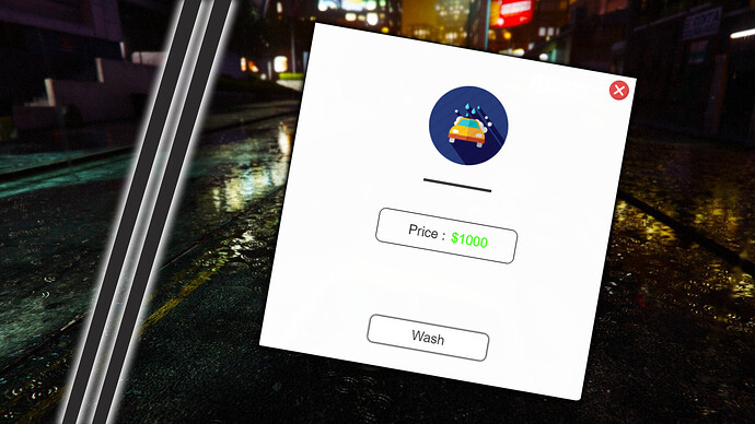 [FiveM][Paid] Car Wash UI - Animations Thumbnail