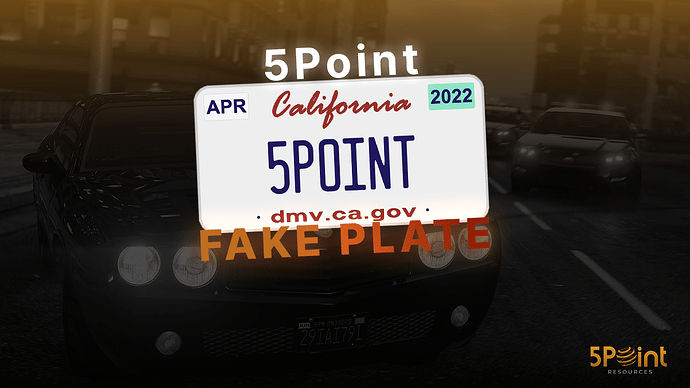 Advanced Fake Plate System - 5Point Resources Thumbnail