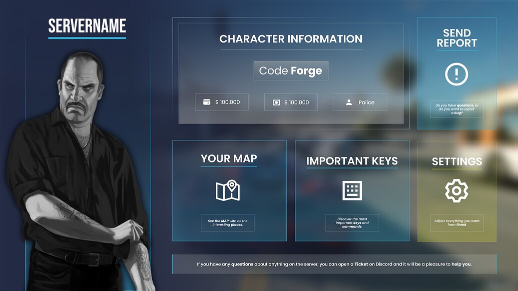 [ESX/QB] Advanced PAUSE MENU with "Commands & Keys" UI - FiveM Releases ...