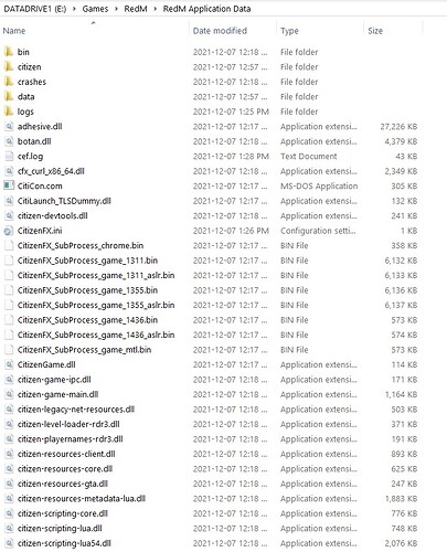 redm folder