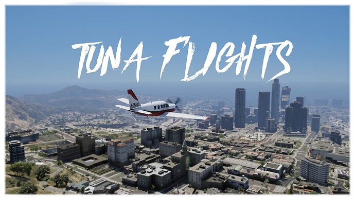 [ESX] [QB] Tuna Flights - Fly to ANY Airport (NPC) - Airplane - Aircraft - Plane - Flight Script Thumbnail