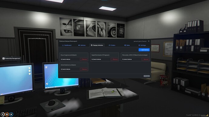 [QB/Qbox/ESX] JG Dealerships - Self service or player owned, display vehicles, financing, test drives and more! thumbnail 8