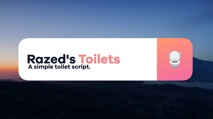 [FREE] [QBCore] Razed's Toliet