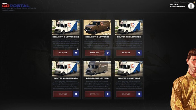 :package: d-GoPostal with Level System [ QBCore & ESX ] thumbnail 2