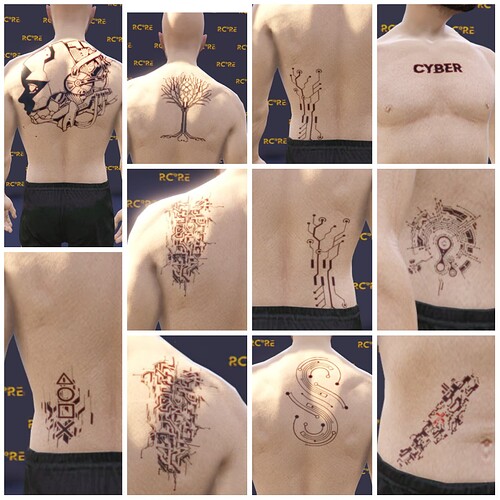 [ADDON] Cyber Pack - RCore Tattoo thumbnail 5