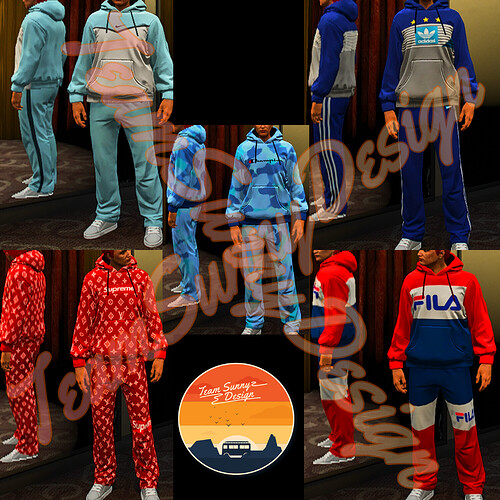 [RELEASE][PAID]Retextured set of 5 sweat & jogging Men[OPTIMISATION] Thumbnail
