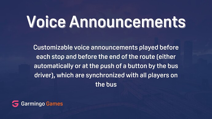 Voice Announcements