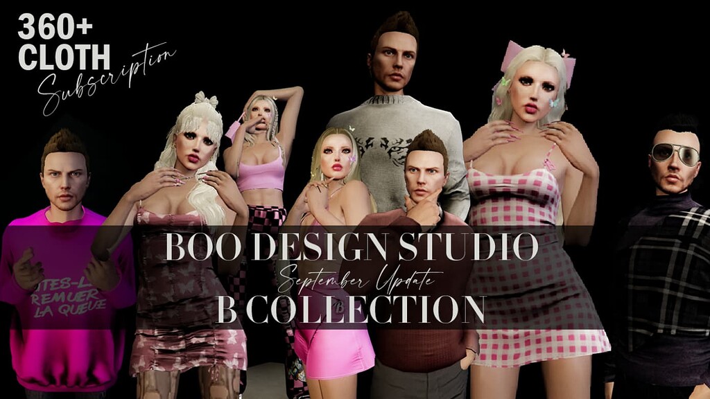 [CLOTH]Boo Subscription / 360+ Cloth / September Update - FiveM ...