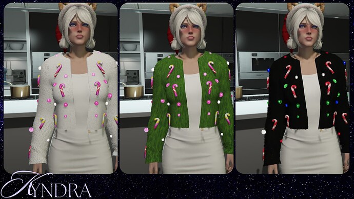 [PAID]Fluffy Christmas Jacket thumbnail 2