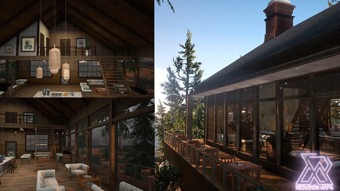 [PAID] [MLO] [XMAS] Cozy Forest Mountains Coffee Shop (Paleto Bay Winter Coffe Shop) Five M - MLO Thumbnail