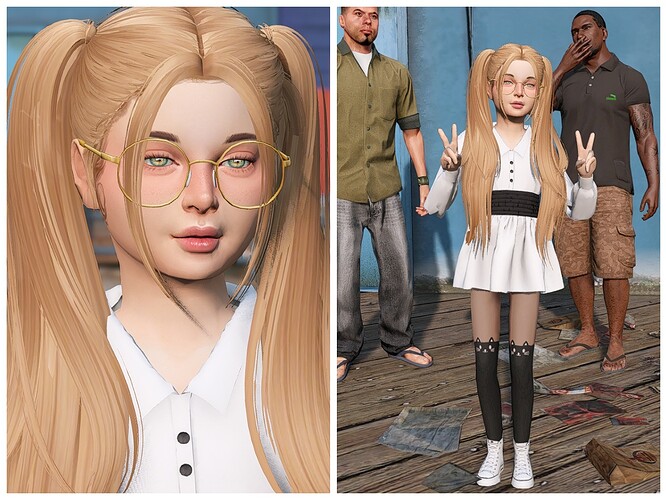 PEDk40a_02 - CHILD fivem GTA 5 BABY MOD PED LITTLE GIRL PINI4A