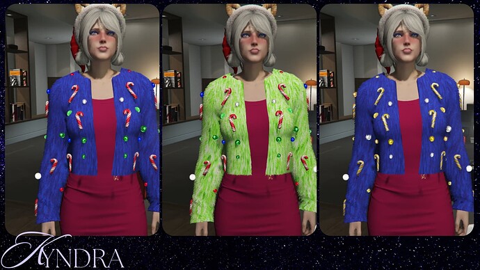 [PAID]Fluffy Christmas Jacket thumbnail 5