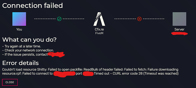 Timeout from server when restart a resource - FiveM Client Support ...