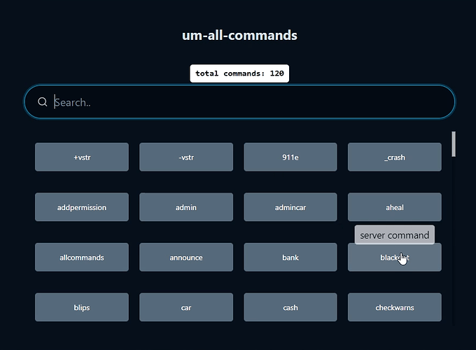 um-all-commands