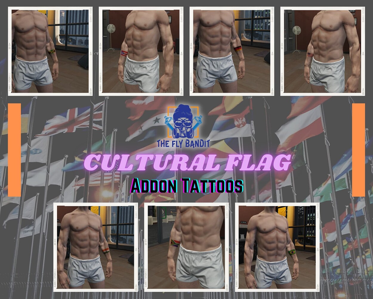 [FREE][ADDON] 50 Cultural Flag Tattoos - FiveM Releases - Cfx Forum
