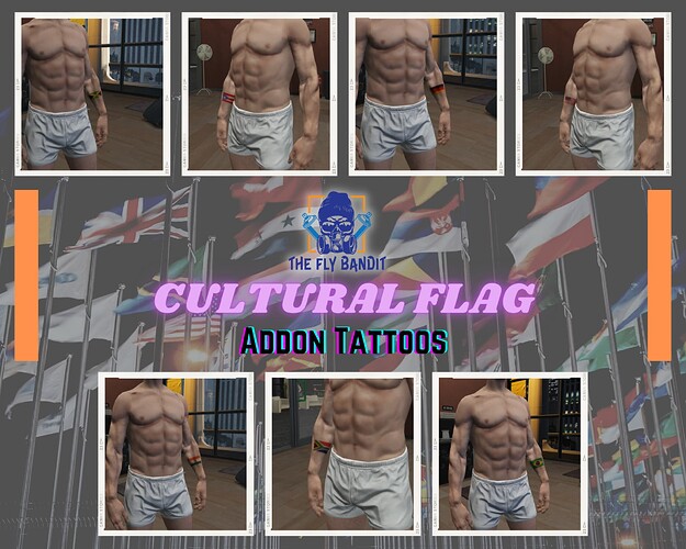 [FREE][ADDON] 50 Cultural Flag Tattoos Thumbnail