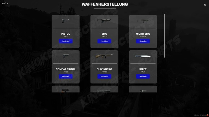 KingKefa - Weapon Creator UI | ESX Thumbnail