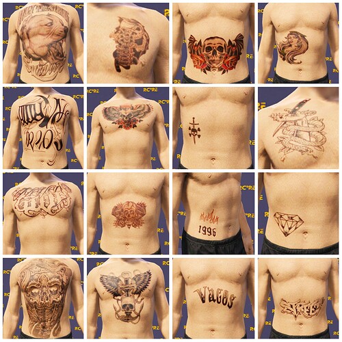 [ADDON] Gangster Tattoo Pack - RCore Tattoo thumbnail 4