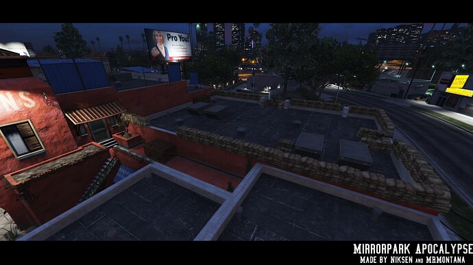 Mirror Park Safezone / Military HQ Apocalypse MAP thumbnail 12