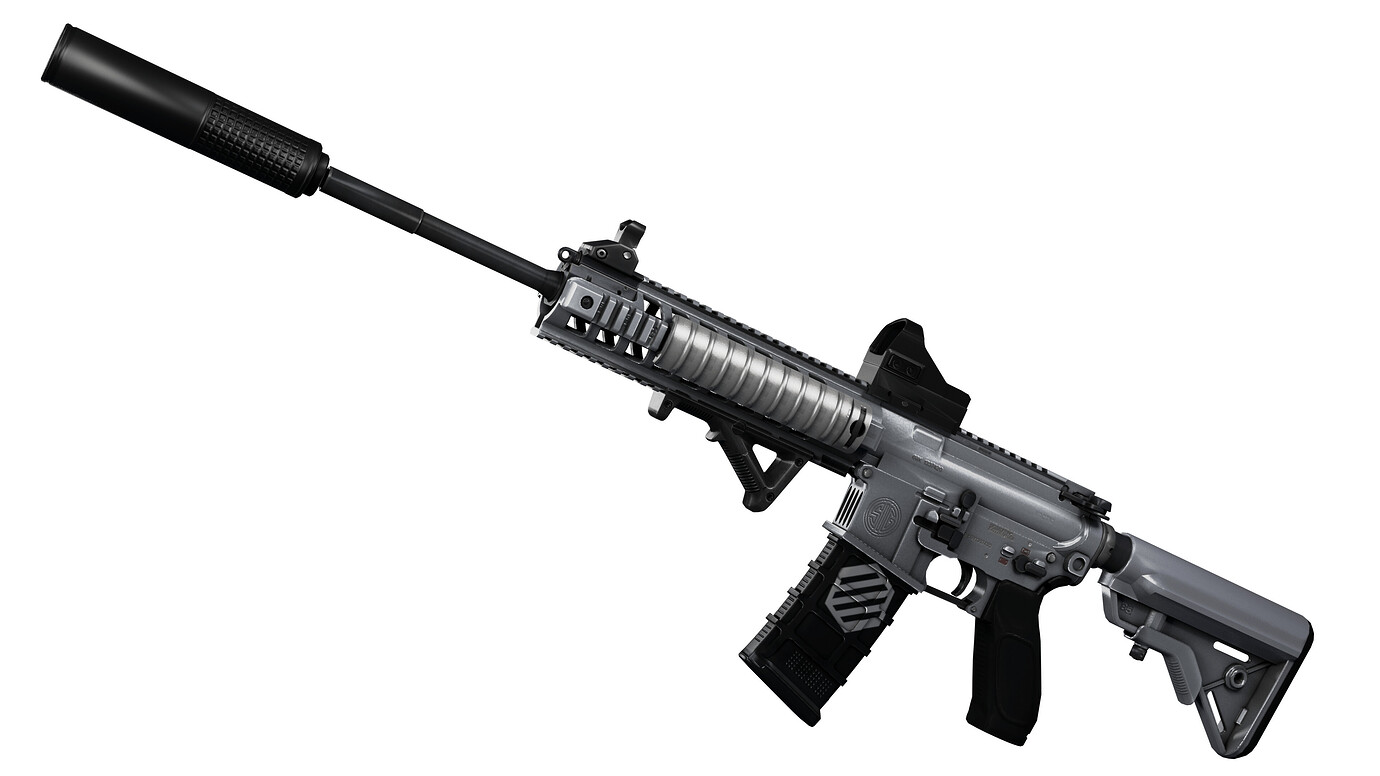 M4 ARCTIC WHITE [add-on] [weapon] [full attachments] - FiveM Releases ...