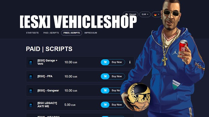 [PAID][ESX] Vehicle-store & Free Garage Thumbnail