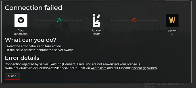 Can't fix this when cache updates and joining a server - RedM Client ...
