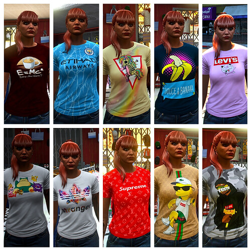 [RELEASE][PAID]26 T-Shirt pack of women and men[OPTIMISATION] thumbnail 2