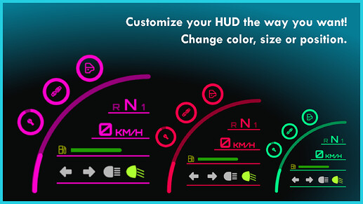 Horizon HUD (Car HUD, Status HUD, Notification) thumbnail 3