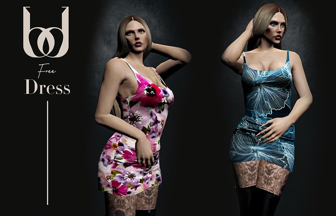 [Free] [Cloth] Milara Dress for MP Female thumbnail 2