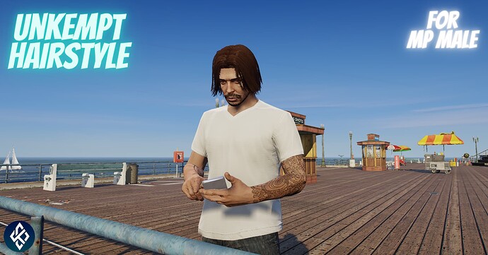 [PAID] | [CLOTHING] Unkempt Hairstyle for MP Male Thumbnail