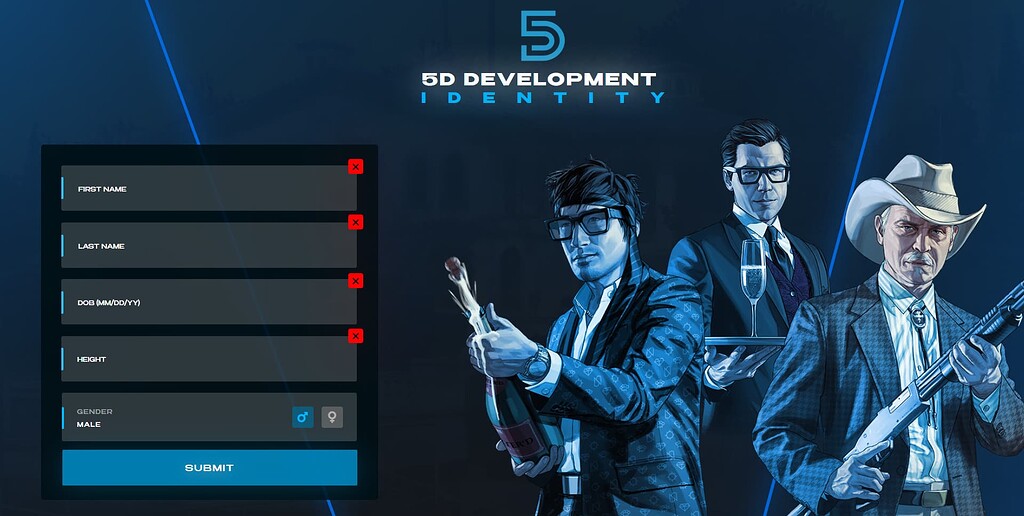 [ESX] [FIVEM] [5d] IDENTITY SCRIPT - FiveM Releases - Cfx.re Community