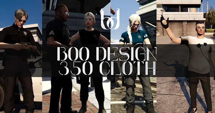 [EUP] LSPD - Boo Subscription / 350+ Cloth / August Update Thumbnail