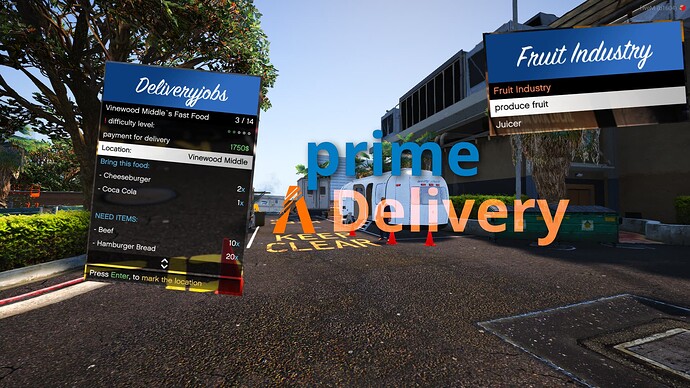 [ESX] primeDelivery - Jobs and Farmingroutes - perfect for Roleplay Thumbnail