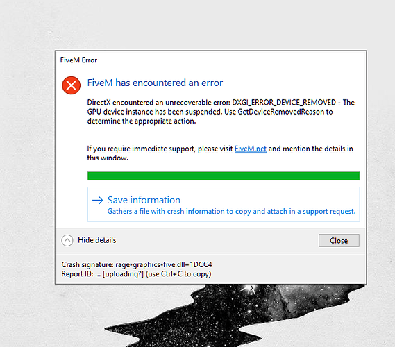 FiveM keeps crashing when i try to join a server - FiveM Client Support ...