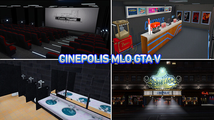 [mlo] [paid] NEW CINEMA EN GTA V CINEPOLIS | MLO | GTAV | FIVEM Thumbnail