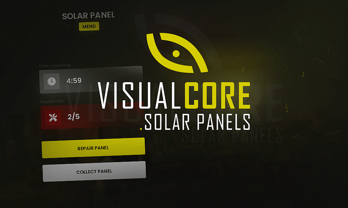 [PAID] [ESX/QBCore] Visual Core Solar Panels (Source Code) Thumbnail