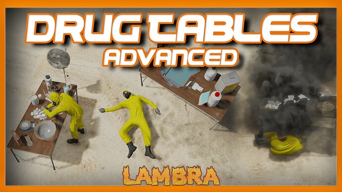 [QB] Drug Tables "Portable, Custom Recipes, Temperatures" (Many Features) | Lambra Thumbnail