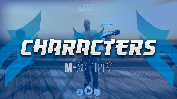 [PAID] [QB] m-Characters - Modern Design - Multi Slots - Customizable Thumbnail