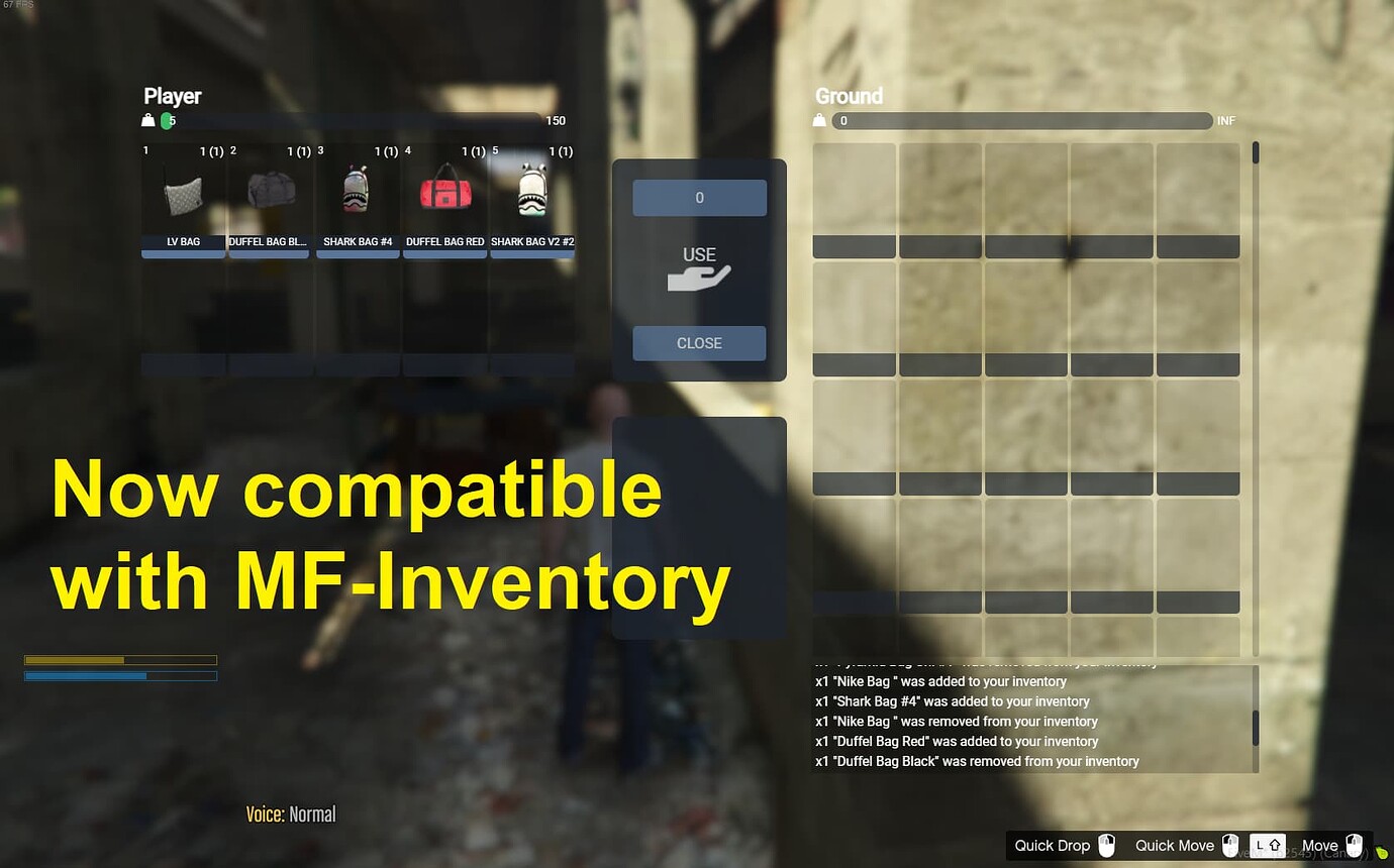 [ESX] [QBCORE] [PAID] RF21 Realistic Backpack System [Ox_inventory & MF