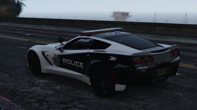 CORVET C7Z06 Police Unit