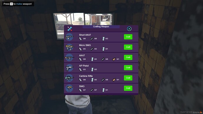 [ESX][PAID] Crafting System Thumbnail