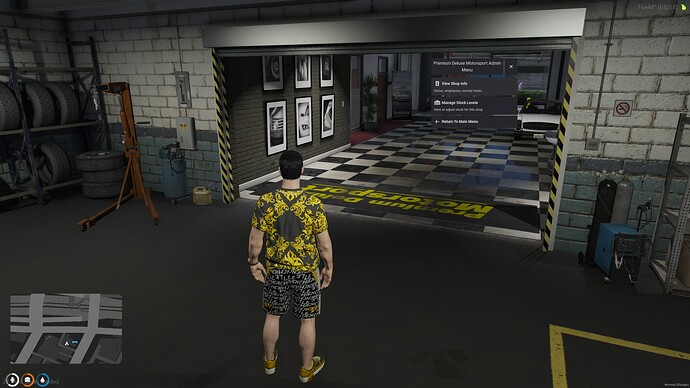admin shop selection