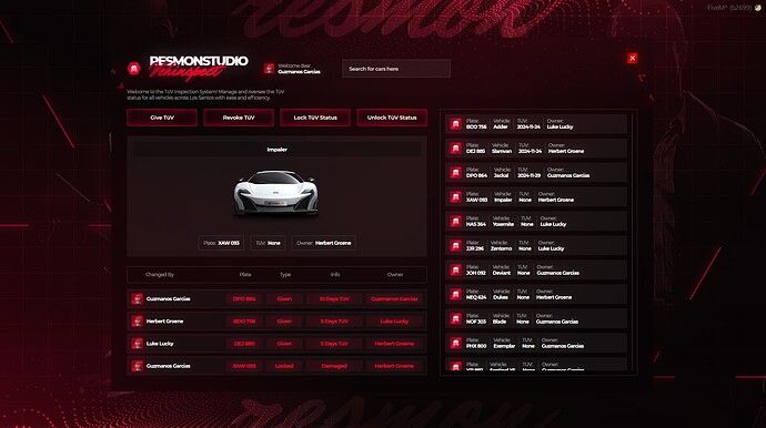 [ESX][QBCore] RS | TüV System | Vehicle Inspections | 0.00 ms Idle Performance | Customizable UI | Multilingual Support Thumbnail