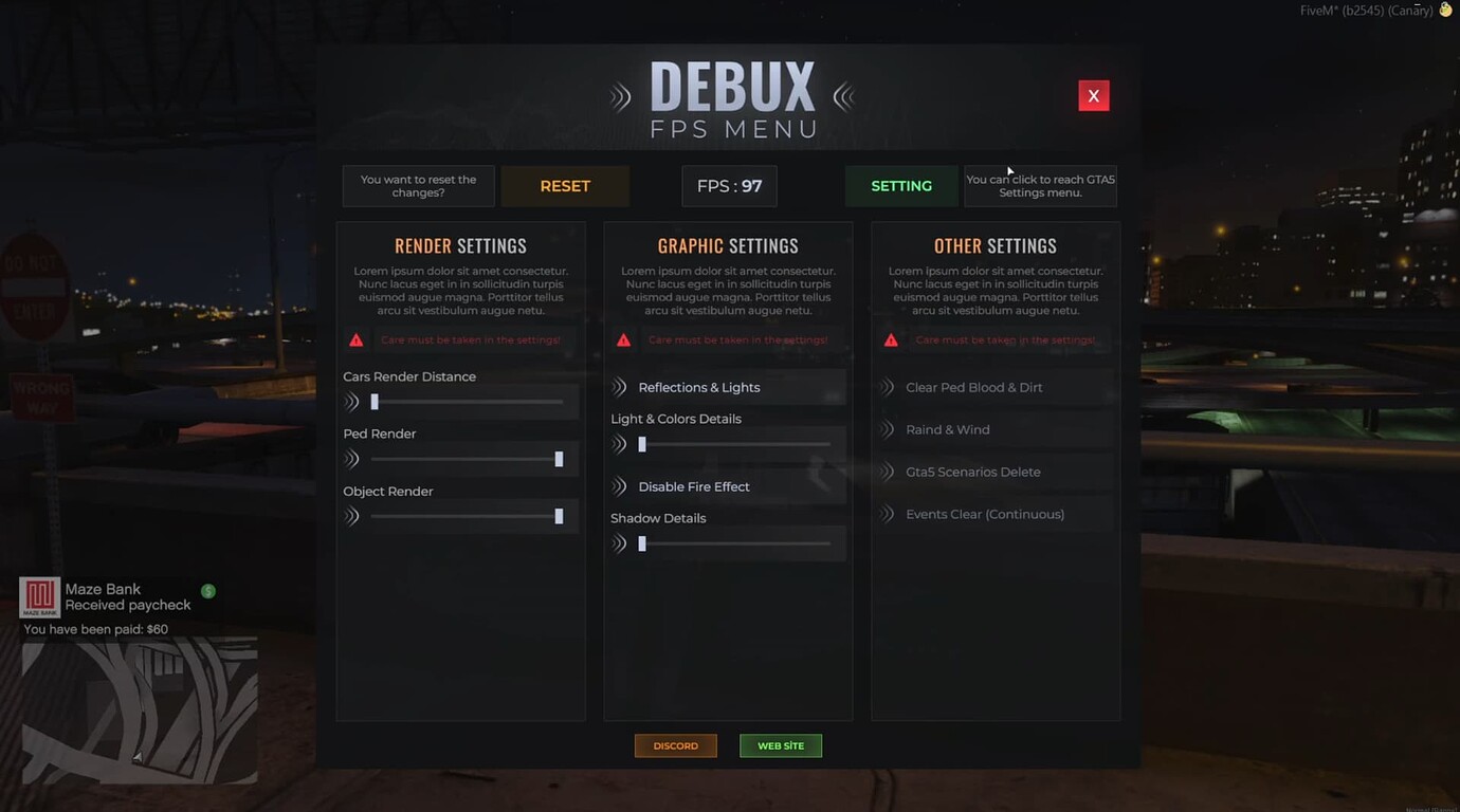 [7.5 eur] [STANDOLONE] FPS Menu V2 - FiveM Releases - Cfx.re Community