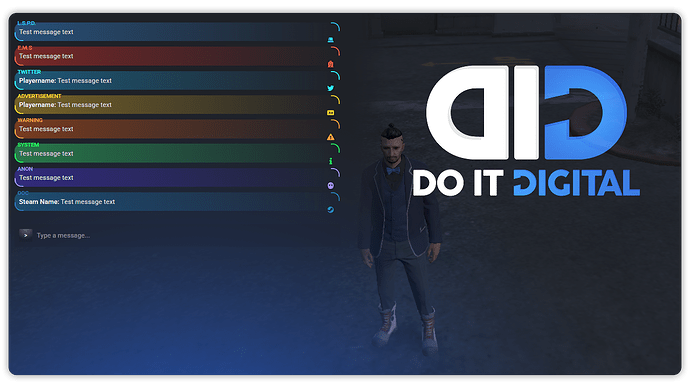 Advanced Chat System | 9 Themes | Live Editor | RP Ready [ESX/QBcore/Standalone] [PAID] thumbnail 12