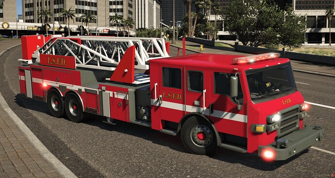 American Midmount Ladder - Fully Working Ladder, Outriggers & Cage Thumbnail