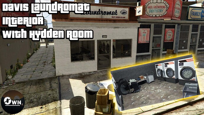 [PAID] Davis Laundromat Interior Thumbnail