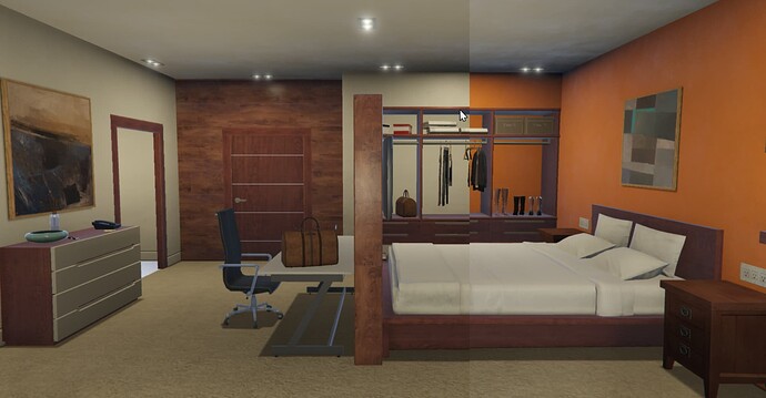 changeable wall colours